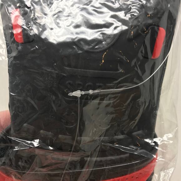 FSL Black Red Sandals/Slides Mens 10 - Picture 5 of 8